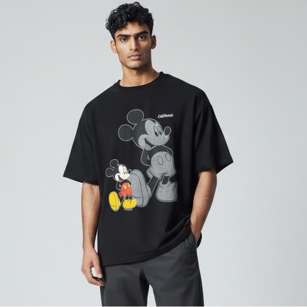 VTG Disney Mickey Mouse California T-Shirt Black Single Stitch 90s Sherry’s Best